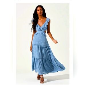 Astr Blue Maxi Dress